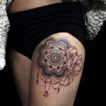 thigh tattoos for women