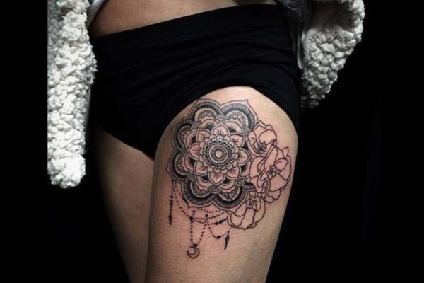 thigh tattoos for women